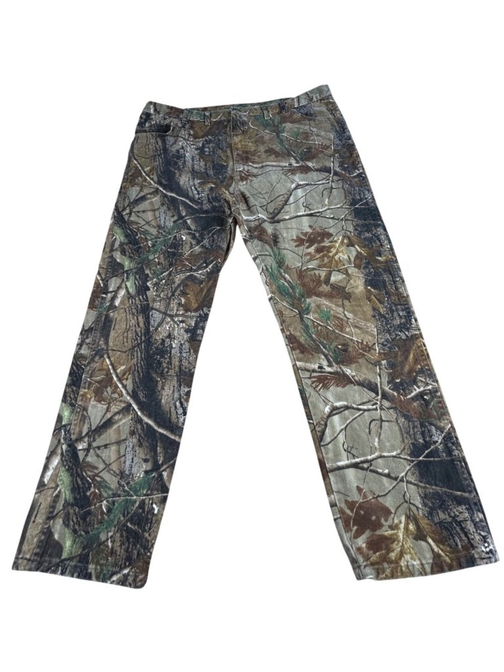 Wrangler Pro Gear Camouflage Jean Pants 48x32 Fits 46x30 Cotton Hunting Outdoor